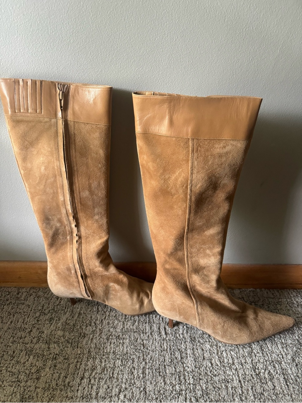 Banana Republic Women's Tall Suede Knee Boots - Camel